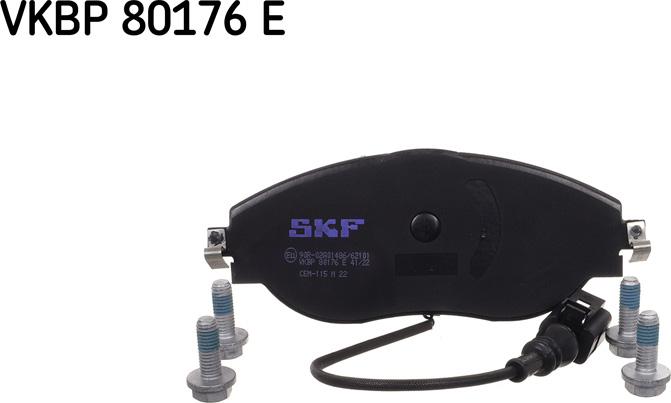 SKF VKBP 80176 E - Гальмівні колодки, дискові гальма autozip.com.ua