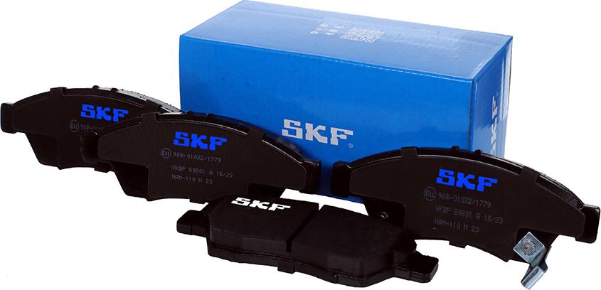 SKF VKBP 80801 A - Гальмівні колодки, дискові гальма autozip.com.ua