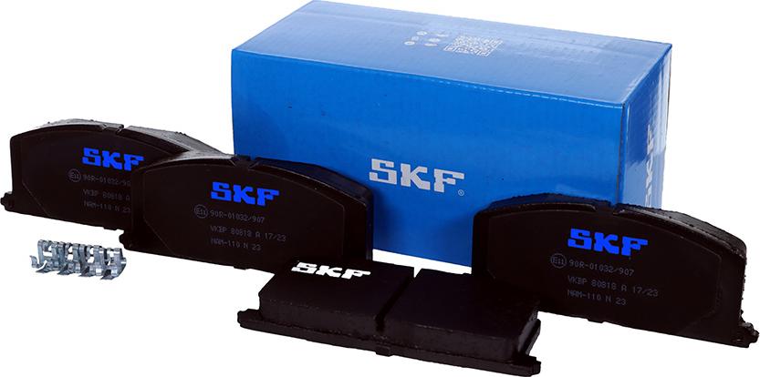 SKF VKBP 80818 A - Гальмівні колодки, дискові гальма autozip.com.ua