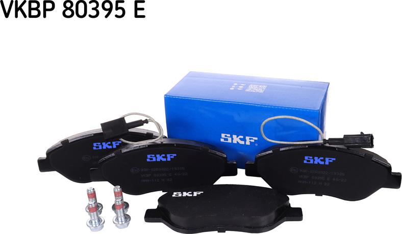 SKF VKBP 80395 E - Гальмівні колодки, дискові гальма autozip.com.ua