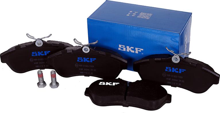 SKF VKBP 80344 - Гальмівні колодки, дискові гальма autozip.com.ua