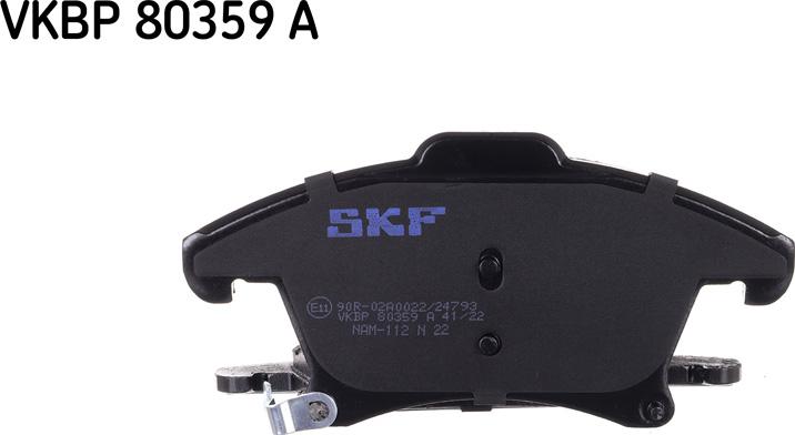 SKF VKBP 80359 A - Гальмівні колодки, дискові гальма autozip.com.ua