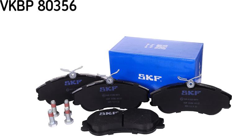 SKF VKBP 80356 - Гальмівні колодки, дискові гальма autozip.com.ua