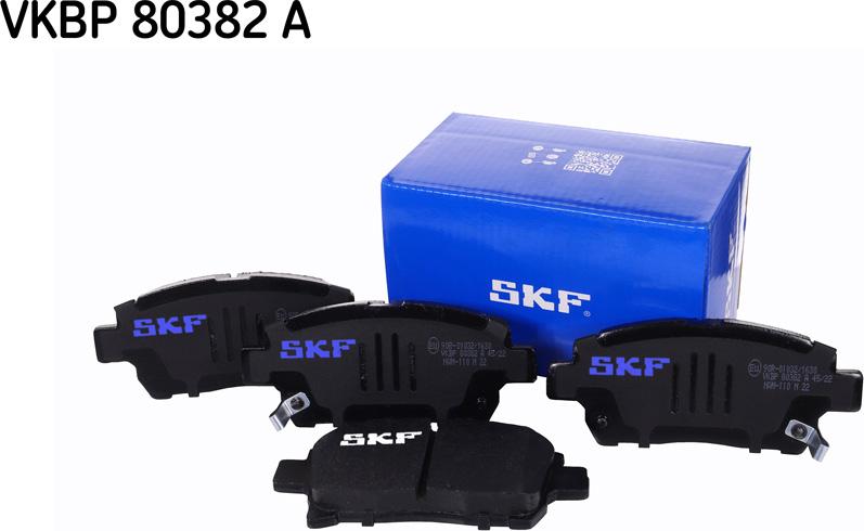 SKF VKBP 80382 A - Гальмівні колодки, дискові гальма autozip.com.ua