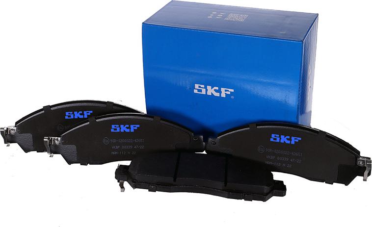 SKF VKBP 80339 - Гальмівні колодки, дискові гальма autozip.com.ua