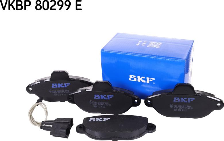 SKF VKBP 80299 E - Гальмівні колодки, дискові гальма autozip.com.ua
