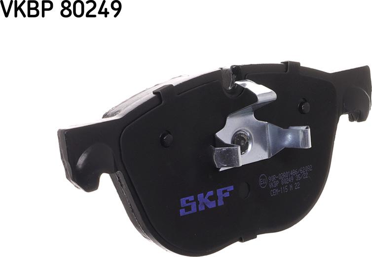 SKF VKBP 80249 - Гальмівні колодки, дискові гальма autozip.com.ua