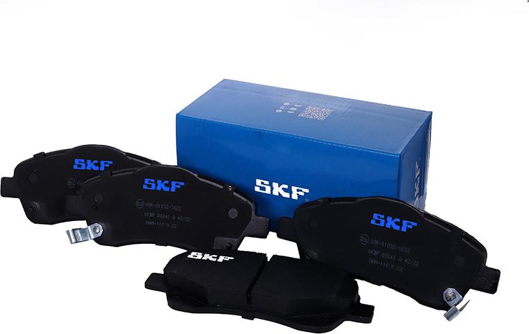 SKF VKBP 80241 A - Гальмівні колодки, дискові гальма autozip.com.ua