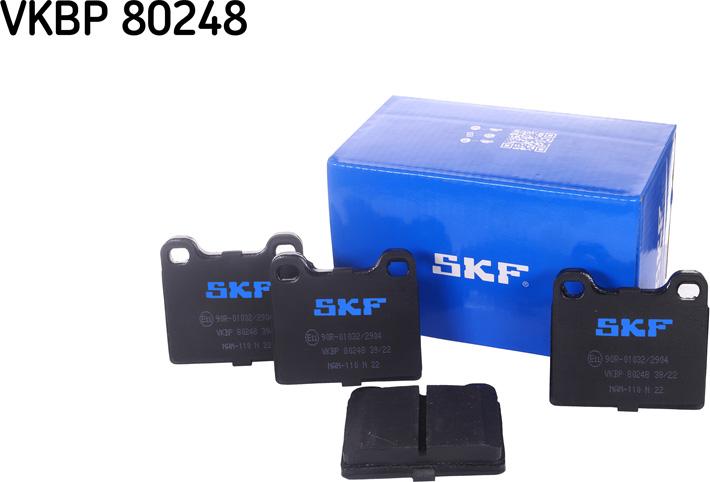 SKF VKBP 80248 - Гальмівні колодки, дискові гальма autozip.com.ua