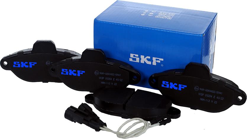 SKF VKBP 80284 E - Гальмівні колодки, дискові гальма autozip.com.ua