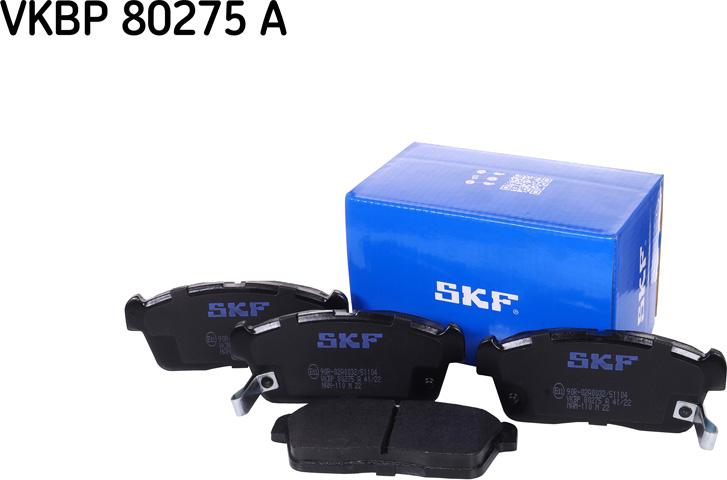 SKF VKBP 80275 A - Гальмівні колодки, дискові гальма autozip.com.ua