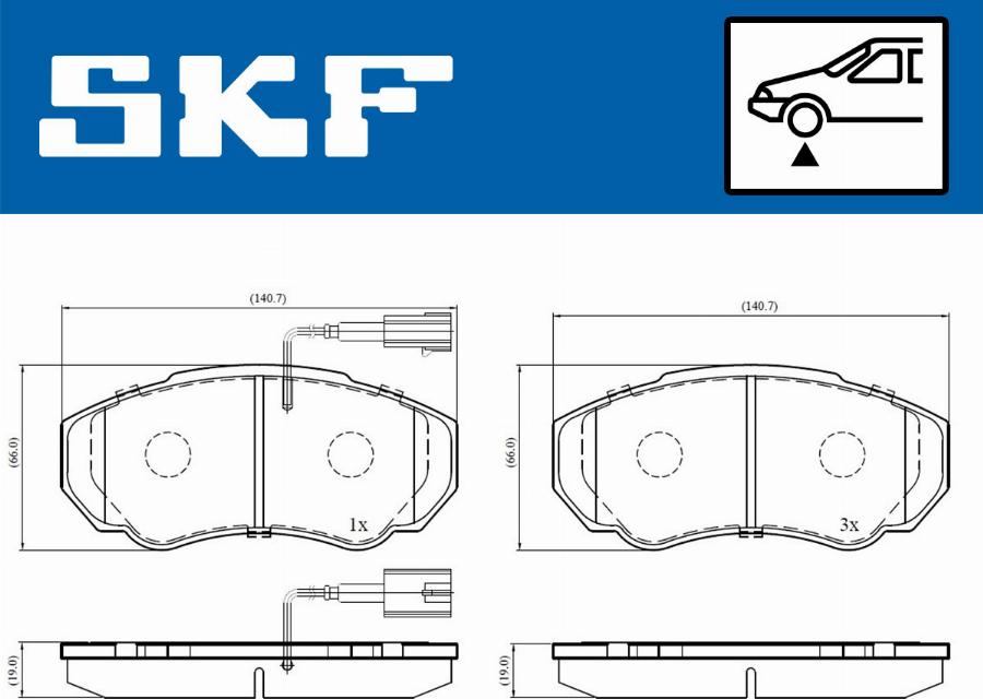 SKF VKBP 80273 E - Гальмівні колодки, дискові гальма autozip.com.ua