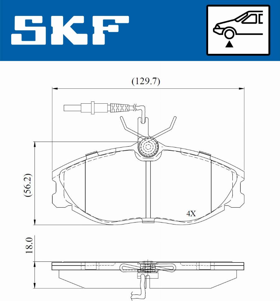 SKF VKBP 80770 E - Гальмівні колодки, дискові гальма autozip.com.ua