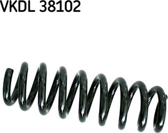SKF VKDL 38102 - Пружина ходової частини autozip.com.ua