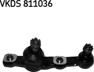 SKF VKDS 811036 - Шарова опора, несучий / направляючий шарнір autozip.com.ua