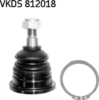 SKF VKDS 812018 - Шарова опора, несучий / направляючий шарнір autozip.com.ua