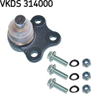 SKF VKDS 314000 - Шарова опора, несучий / направляючий шарнір autozip.com.ua