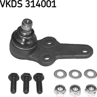 SKF VKDS 314001 - Шарова опора, несучий / направляючий шарнір autozip.com.ua