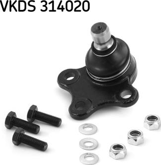 SKF VKDS 314020 - Шарова опора, несучий / направляючий шарнір autozip.com.ua