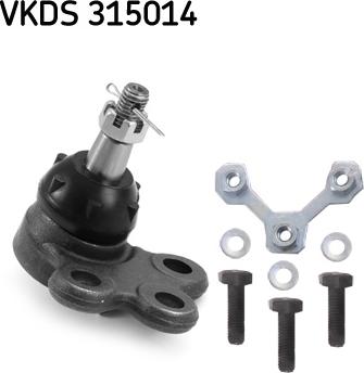 SKF VKDS 315014 - Шарова опора, несучий / направляючий шарнір autozip.com.ua