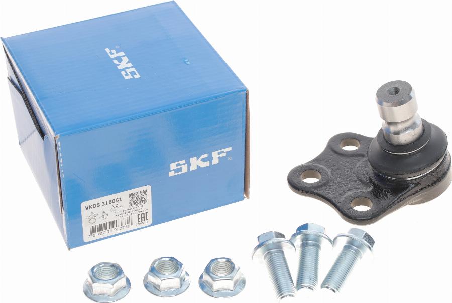 SKF VKDS 316051 - Шарова опора, несучий / направляючий шарнір autozip.com.ua