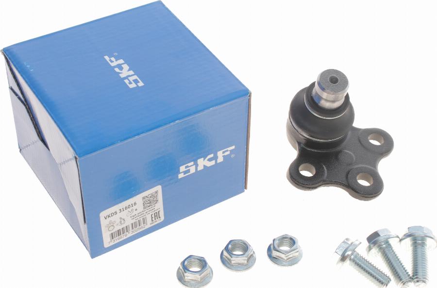 SKF VKDS 316016 - Шарова опора, несучий / направляючий шарнір autozip.com.ua