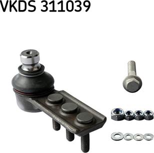 SKF VKDS 311039 - Шарова опора, несучий / направляючий шарнір autozip.com.ua