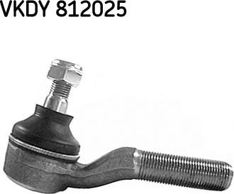 SKF VKDY 812025 - Наконечник рульової тяги, кульовий шарнір autozip.com.ua