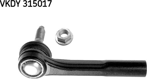 SKF VKDY 315017 - Наконечник рульової тяги, кульовий шарнір autozip.com.ua