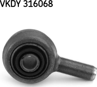 SKF VKDY 316068 - Наконечник рульової тяги, кульовий шарнір autozip.com.ua