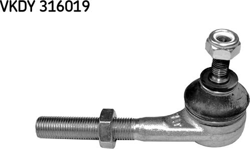 SKF VKDY 316019 - Наконечник рульової тяги, кульовий шарнір autozip.com.ua