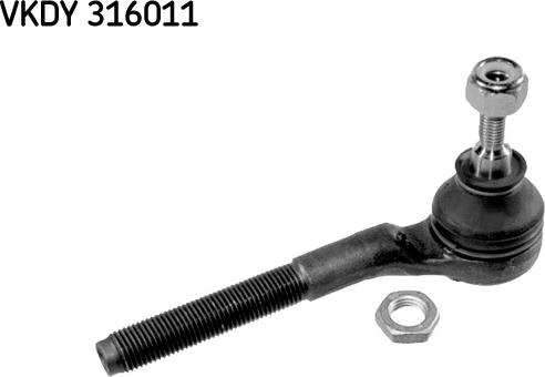 SKF VKDY 316011 - Наконечник рульової тяги, кульовий шарнір autozip.com.ua