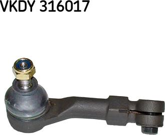 SKF VKDY 316017 - Наконечник рульової тяги, кульовий шарнір autozip.com.ua