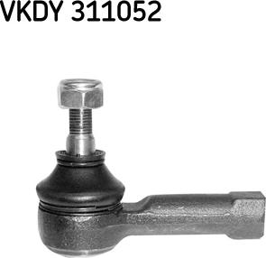 SKF VKDY 311052 - Наконечник рульової тяги, кульовий шарнір autozip.com.ua