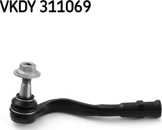 SKF VKDY 311069 - Наконечник рульової тяги, кульовий шарнір autozip.com.ua