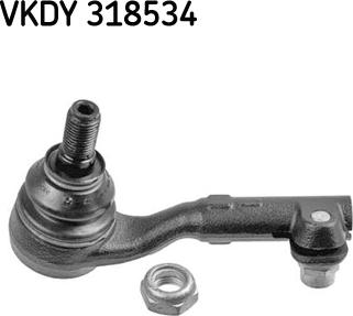 SKF VKDY 318534 - Наконечник рульової тяги, кульовий шарнір autozip.com.ua