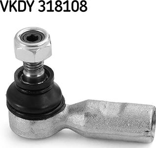 SKF VKDY 318108 - Наконечник рульової тяги, кульовий шарнір autozip.com.ua