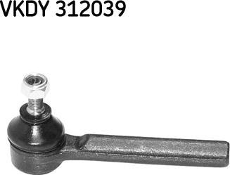 SKF VKDY 312039 - Наконечник рульової тяги, кульовий шарнір autozip.com.ua