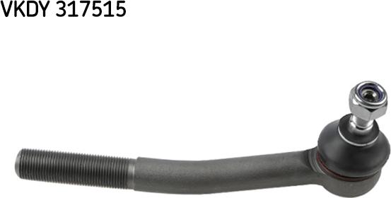 SKF VKDY 317515 - Наконечник рульової тяги, кульовий шарнір autozip.com.ua