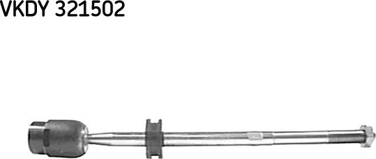 SKF VKDY 321502 - Осьовий шарнір, рульова тяга autozip.com.ua