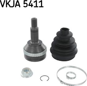 SKF VKJA 5411 - Шарнірний комплект, ШРУС, приводний вал autozip.com.ua