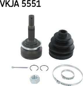 SKF VKJA 5551 - Шарнірний комплект, ШРУС, приводний вал autozip.com.ua