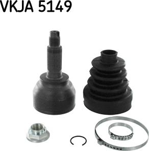 SKF VKJA 5149 - Шарнір, ШРУС, приводний вал autozip.com.ua