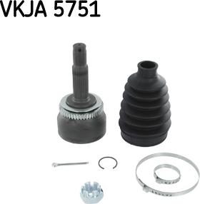 SKF VKJA 5751 - Шарнірний комплект, ШРУС, приводний вал autozip.com.ua