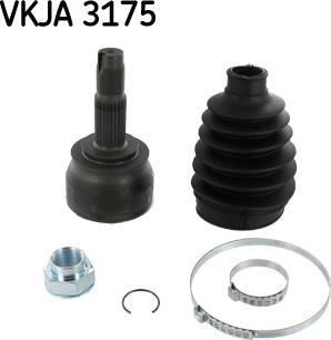 SKF VKJA 3175 - Шарнірний комплект, ШРУС, приводний вал autozip.com.ua