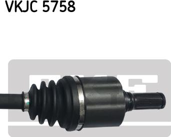 SKF VKJC 5758 - Приводний вал autozip.com.ua