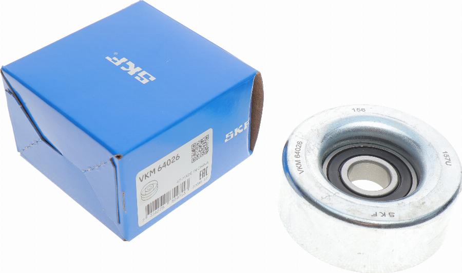 SKF VKM 64026 - Паразитний / провідний ролик, поліклиновий ремінь autozip.com.ua