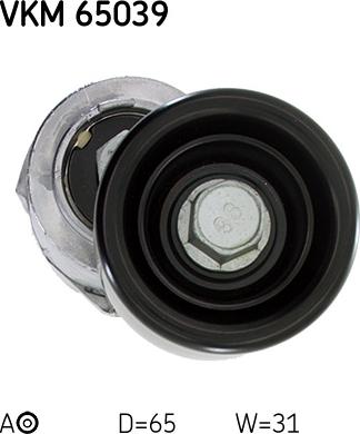 SKF VKM 65039 - Шків привідного паса autozip.com.ua