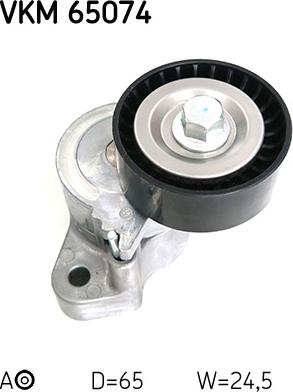 SKF VKM 65074 - Натягувач ременя, поліклиновий ремінь autozip.com.ua