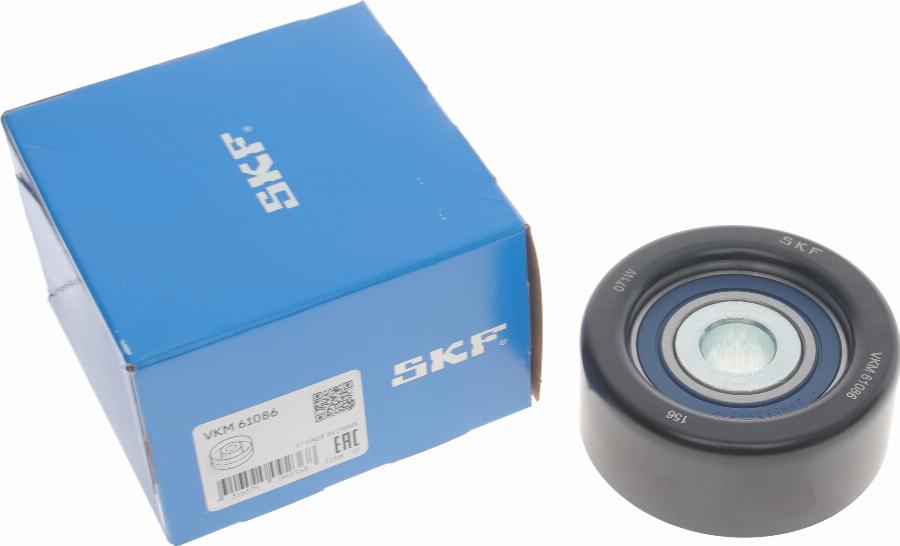 SKF VKM 61086 - Паразитний / провідний ролик, поліклиновий ремінь autozip.com.ua